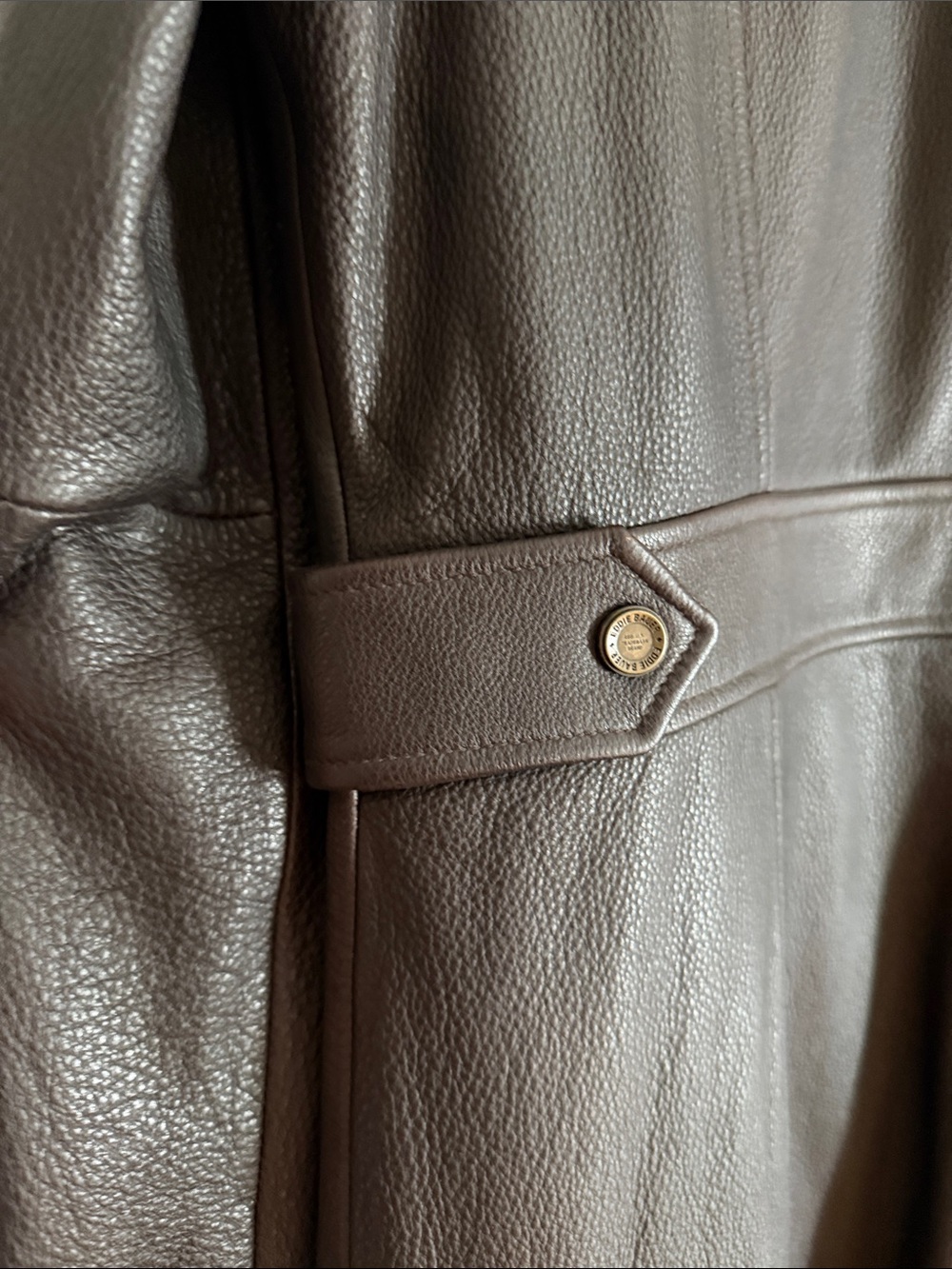 Eddie Bauer Women’s Dark Brown Leather Zip-Front Trench - Picture 4 of 9